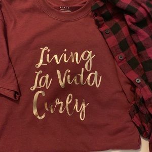 Living la Vida Curly T-shirt